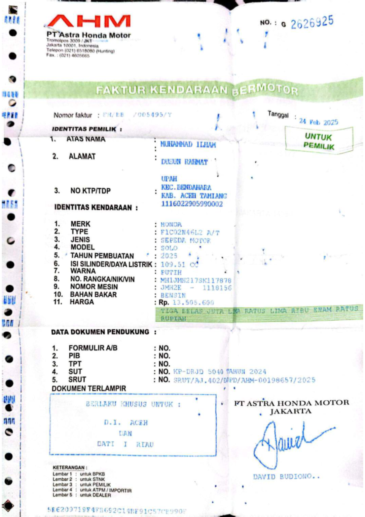 HONDA SCOOPY PRESTIGE