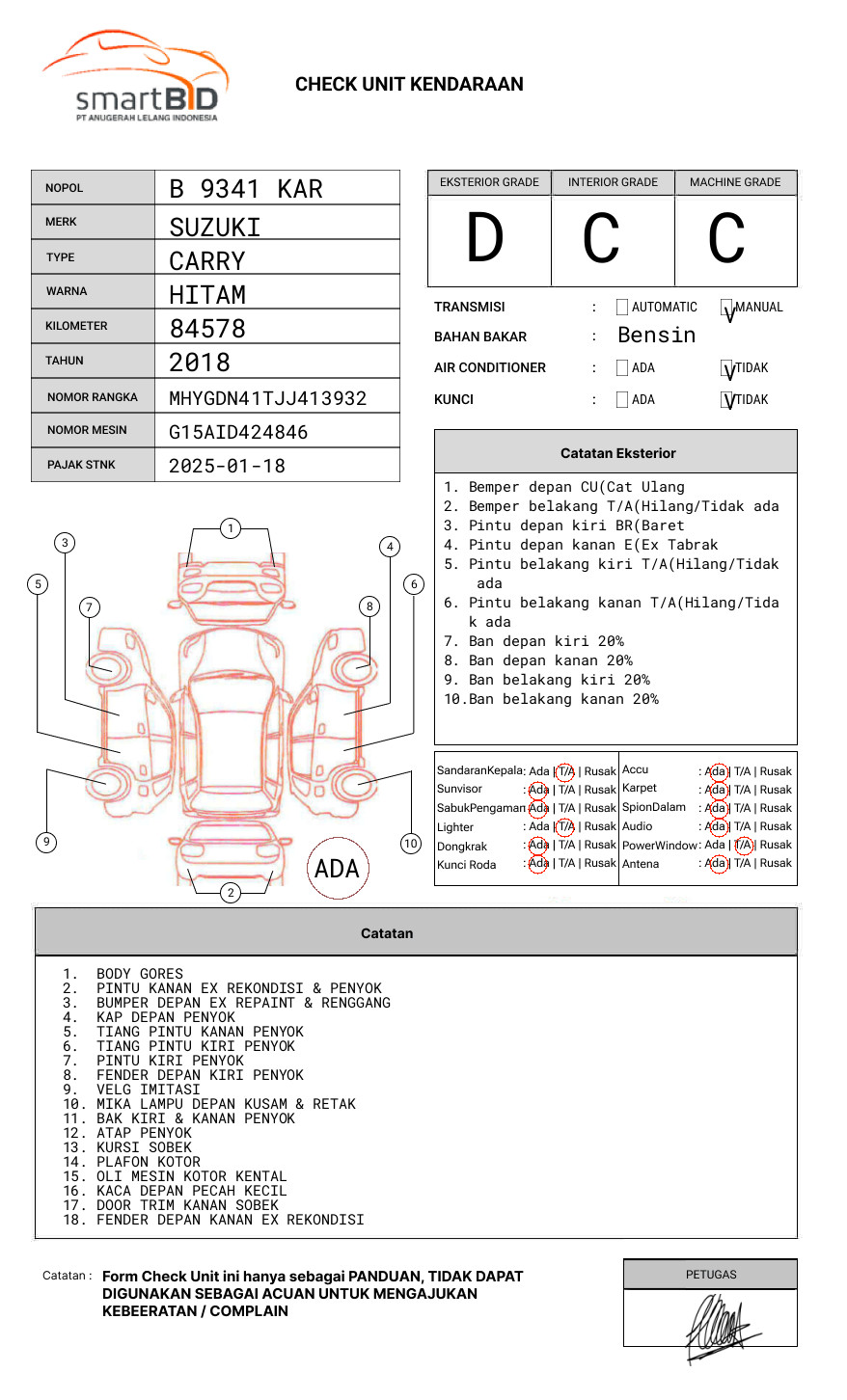 SUZUKI MEGA CARRY P.U