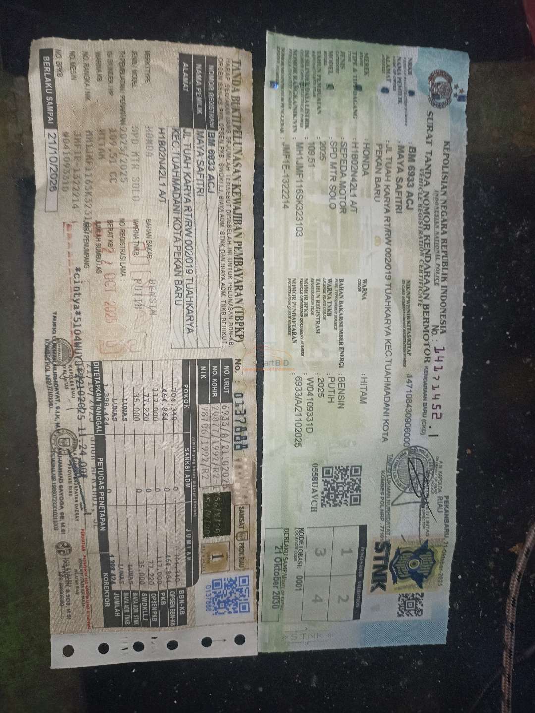 HONDA BEAT CBS FI CW