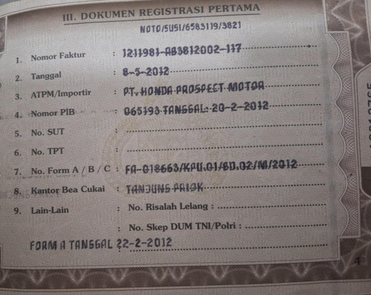 HONDA ODYSSEY RB3 2.4 L