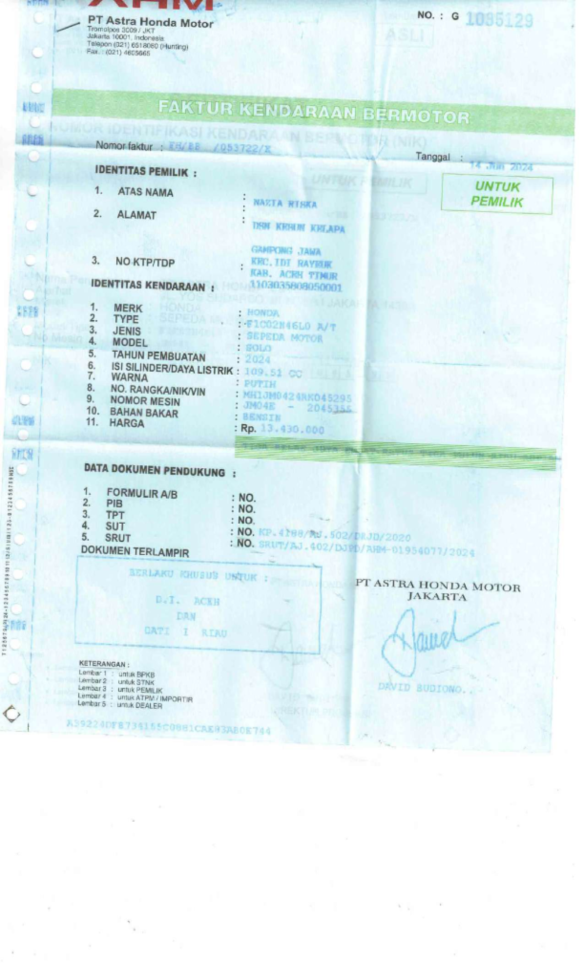 HONDA SCOOPY PRESTIGE