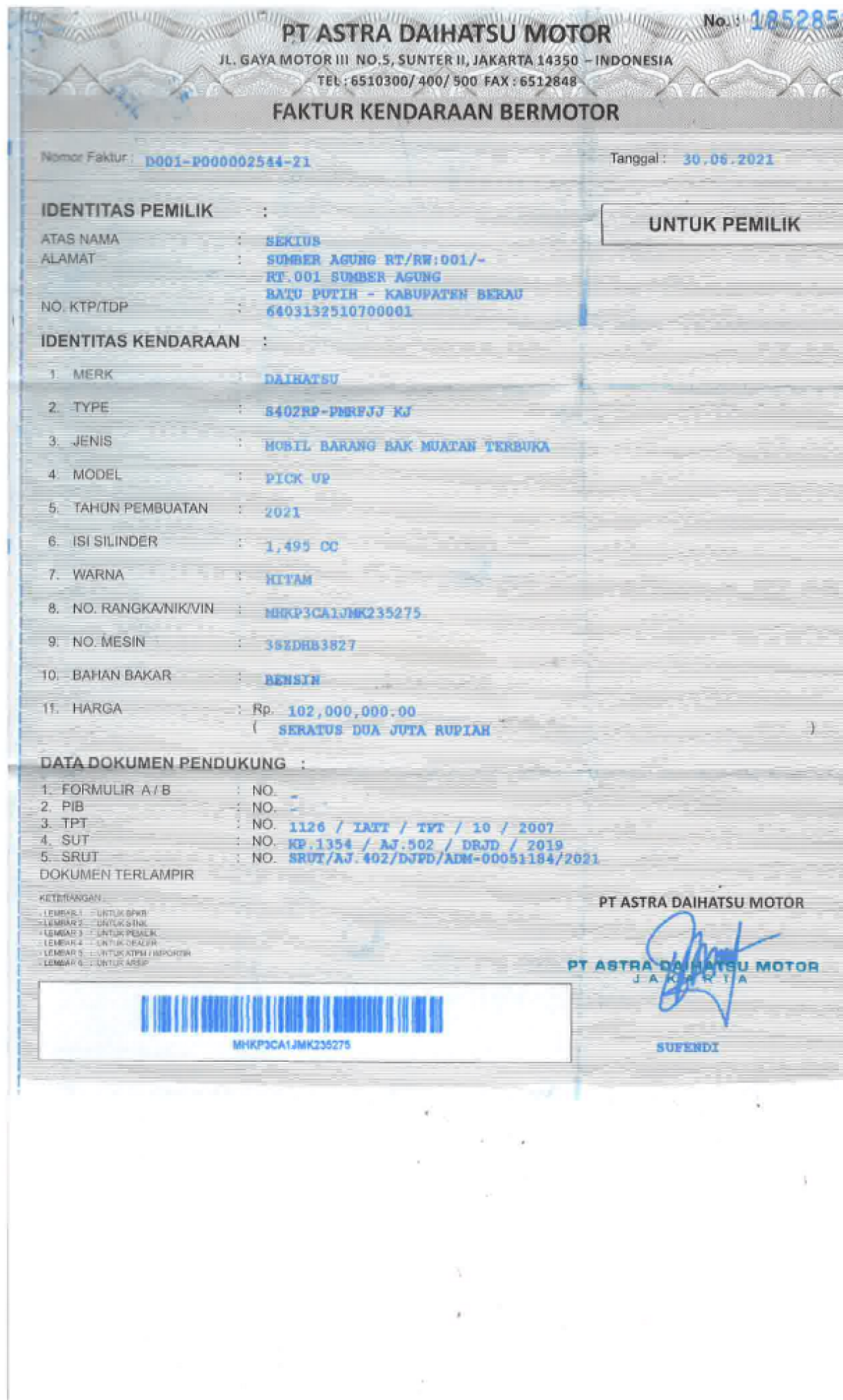 DAIHATSU  GRAN MAX  PICK-UP