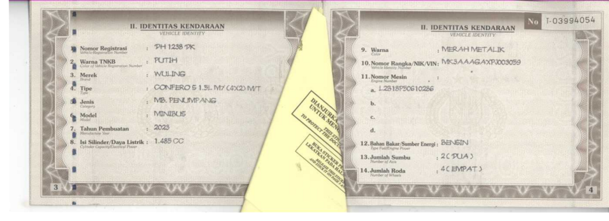 WULING  CONFERO  S 1.5L