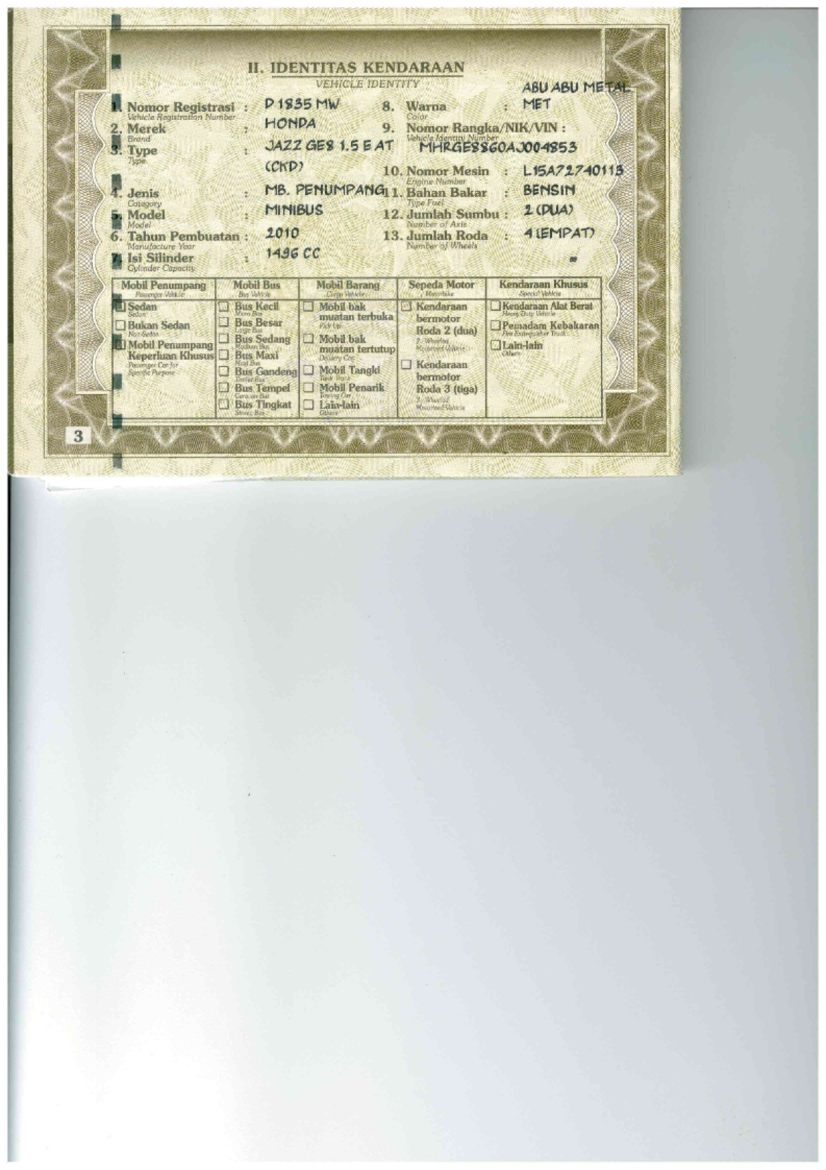 HONDA  JAZZ  GE8 1.5 E