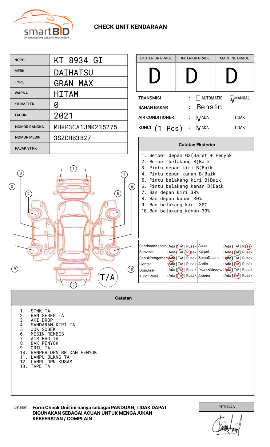 DAIHATSU  GRAN MAX  PICK-UP