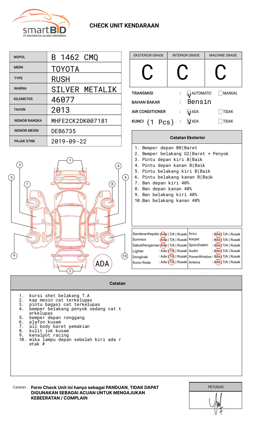 TOYOTA RUSH 1.5 G A/T