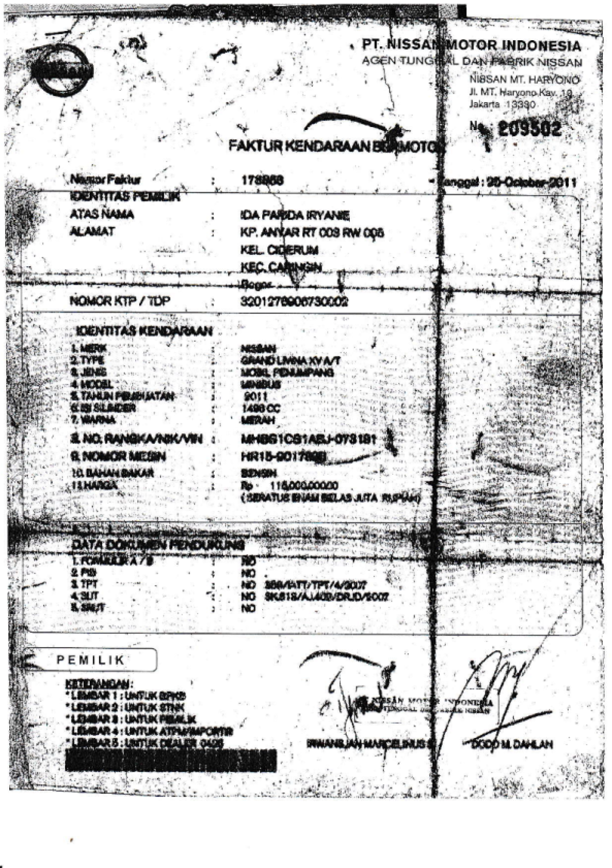 NISSAN  LIVINA GRAND  XV