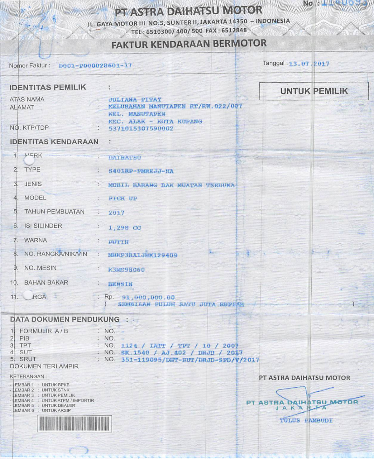 DAIHATSU GRAN MAX PICK-UP