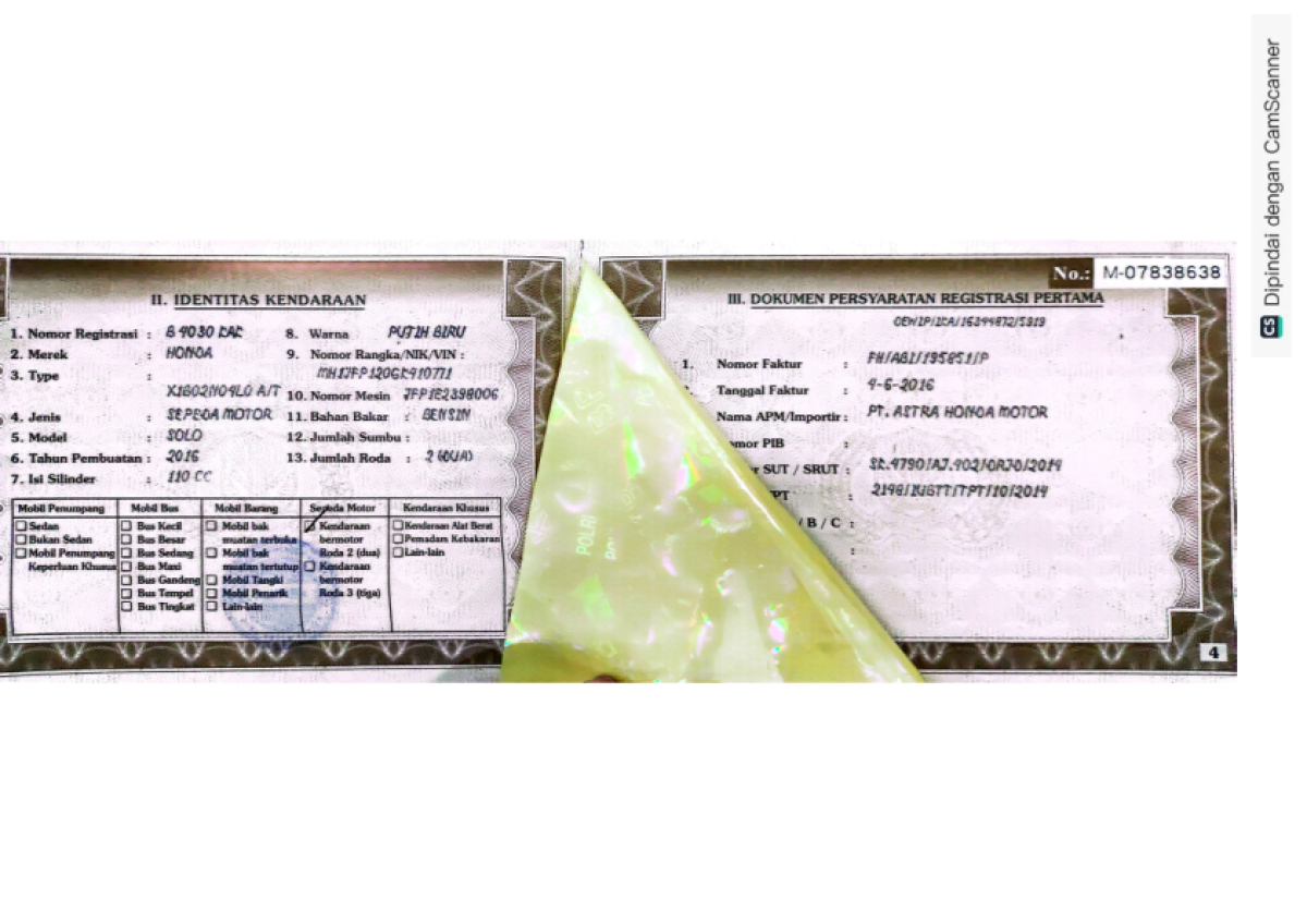 HONDA BEAT CBS FI CW