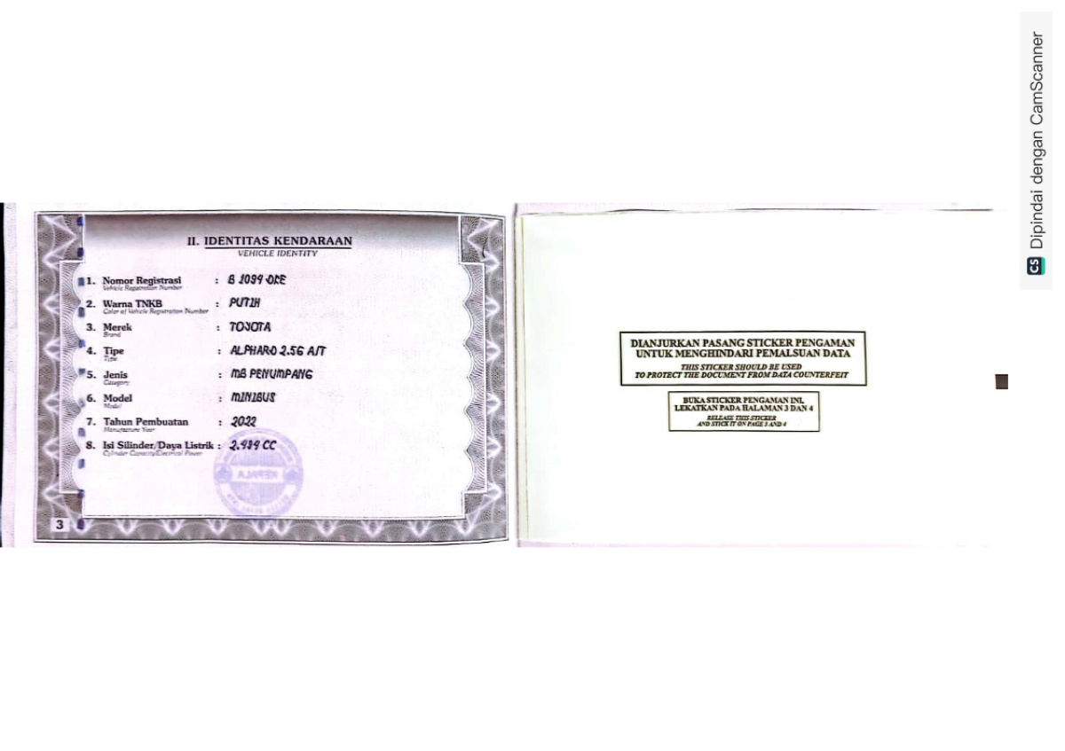 TOYOTA ALPHARD 2.5 G