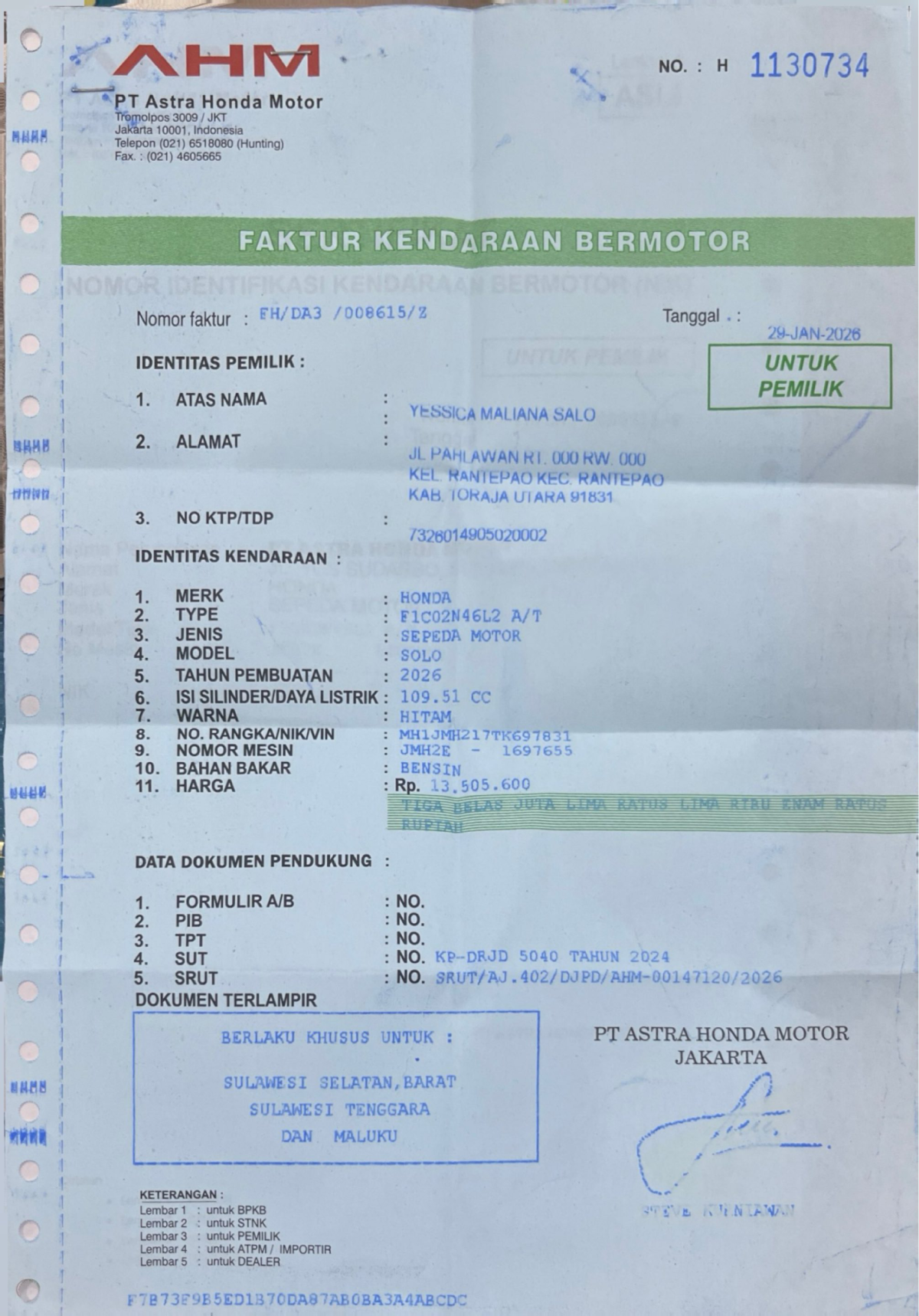 HONDA SCOOPY PRESTIGE