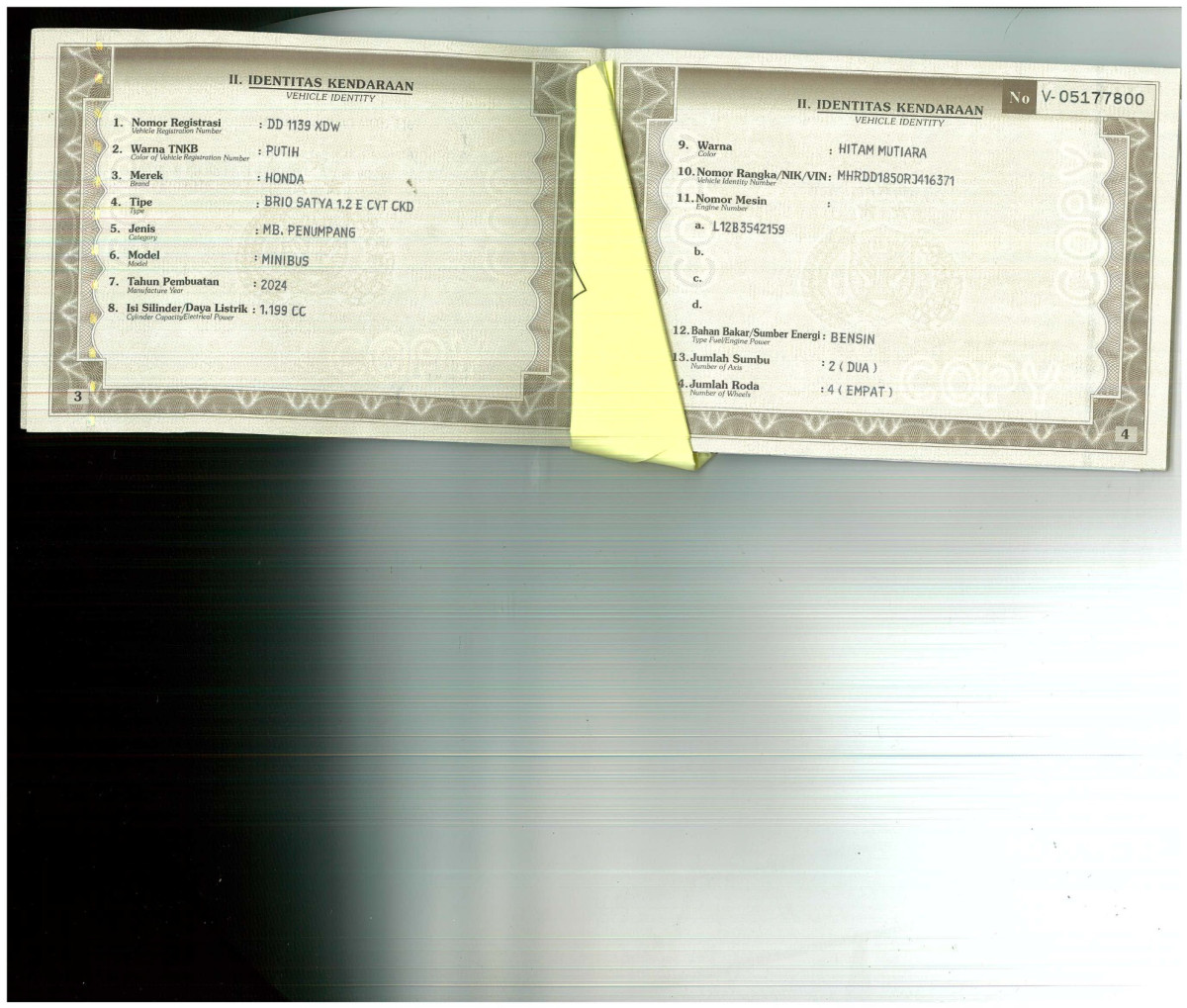 HONDA  BRIO  SATYA DD1 1.2 E