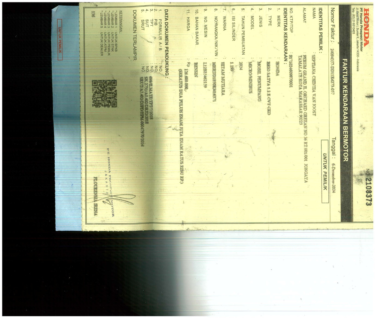 HONDA  BRIO  SATYA DD1 1.2 E