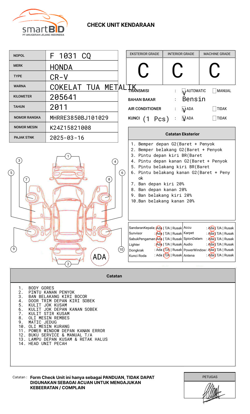 HONDA CR-V RE1 2WD 2.4 A/T