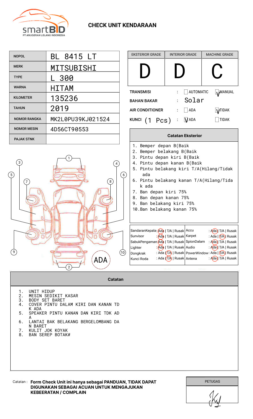 MITSUBISHI  L 300 L300 PU FB-R (4X2)