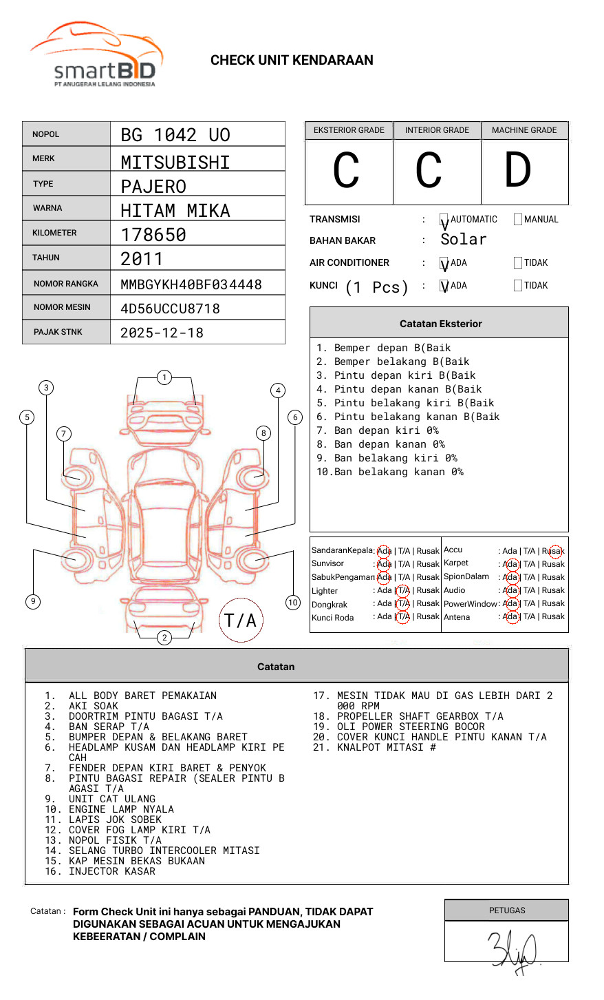 MITSUBISHI PAJERO SPORT 2.5 D EXCEED (4X4)