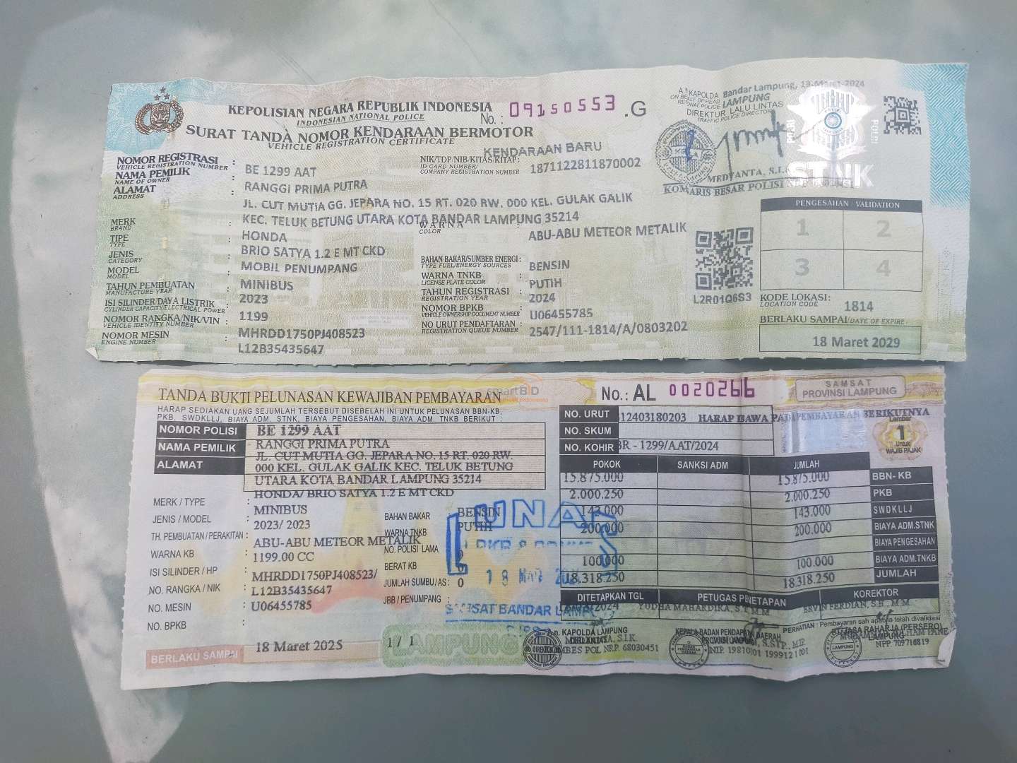 HONDA BRIO SATYA 1.2 E