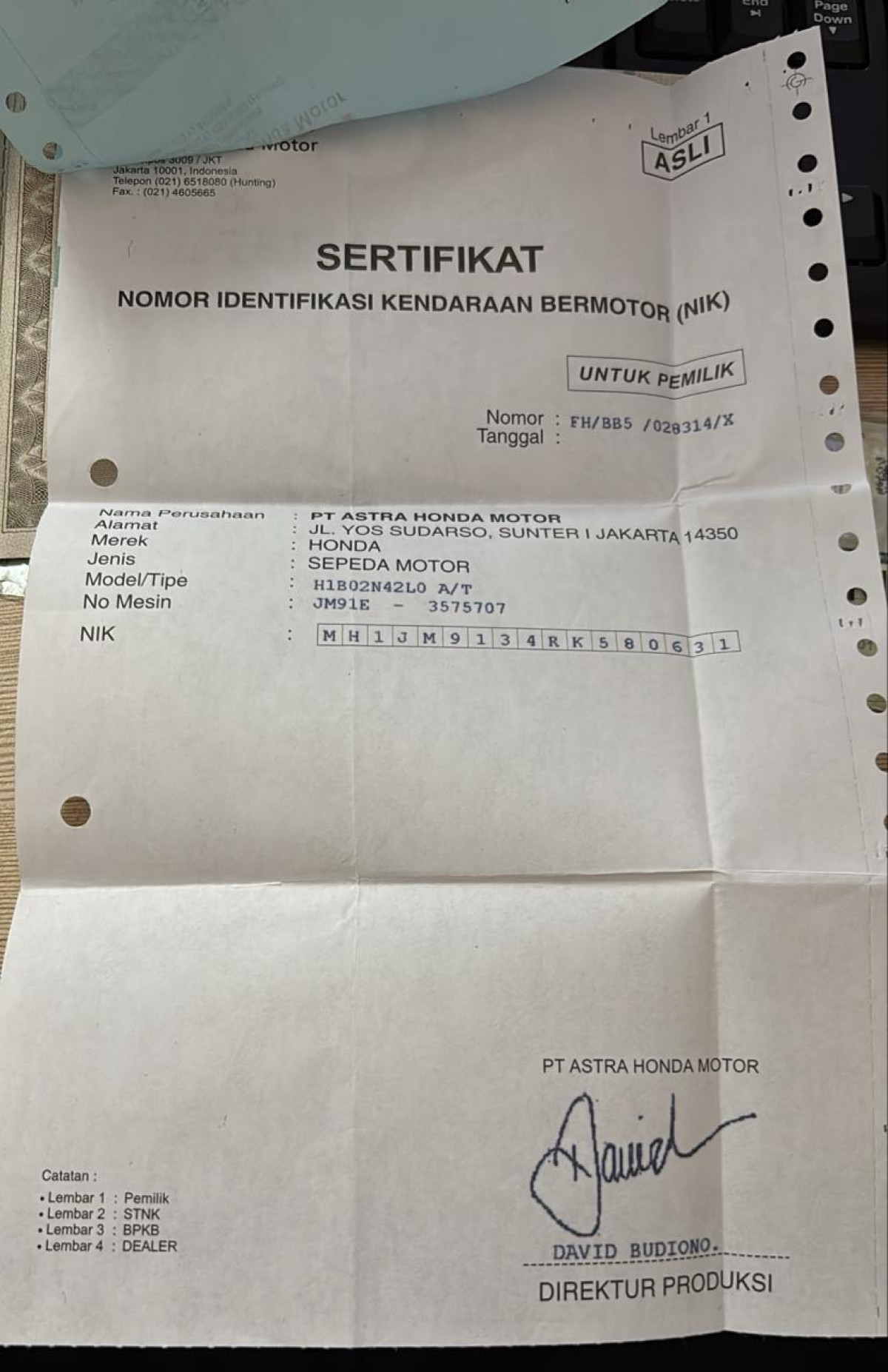 HONDA BEAT CBS FI CW