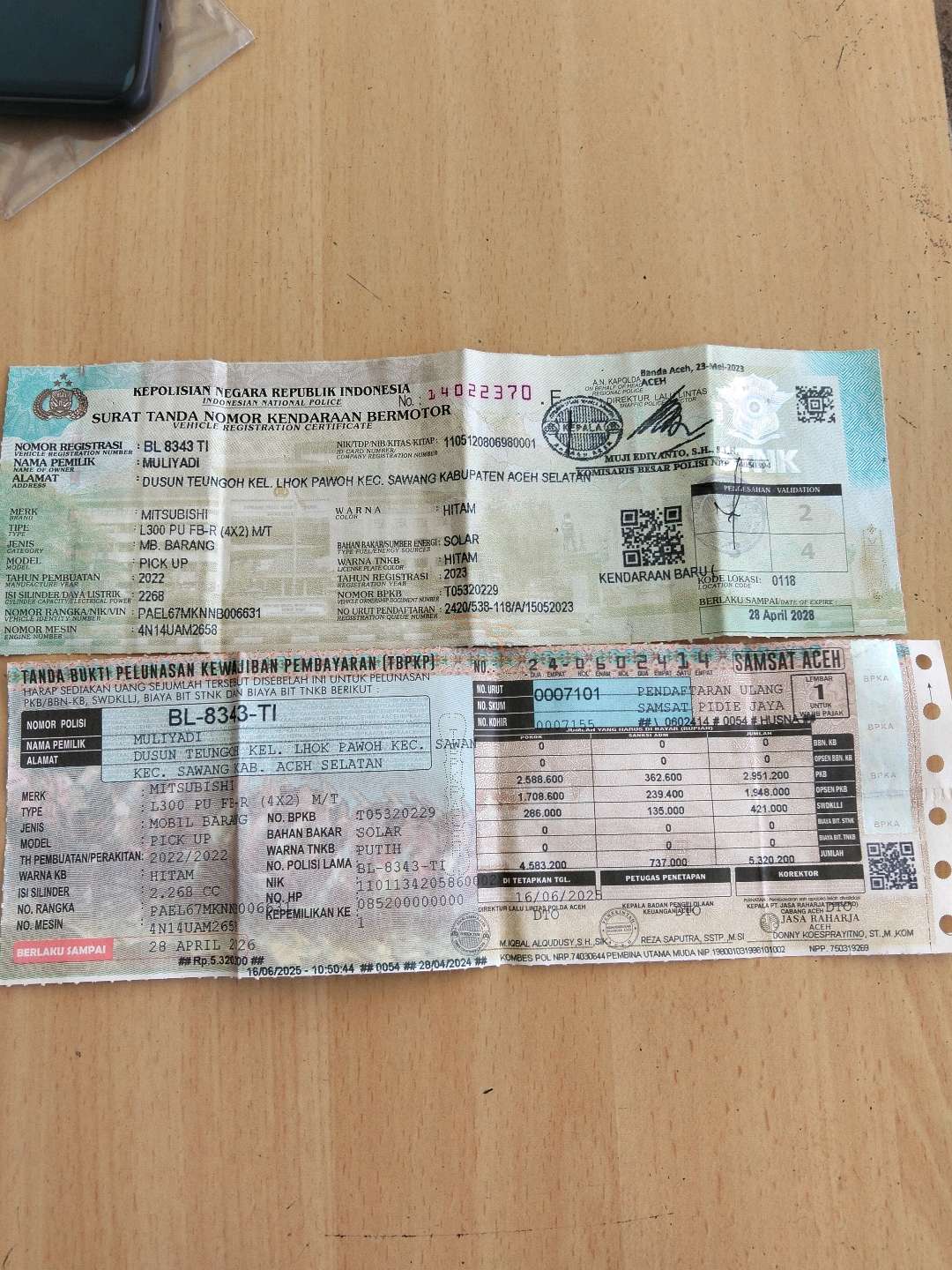 MITSUBISHI COLT L300 PU FB-R