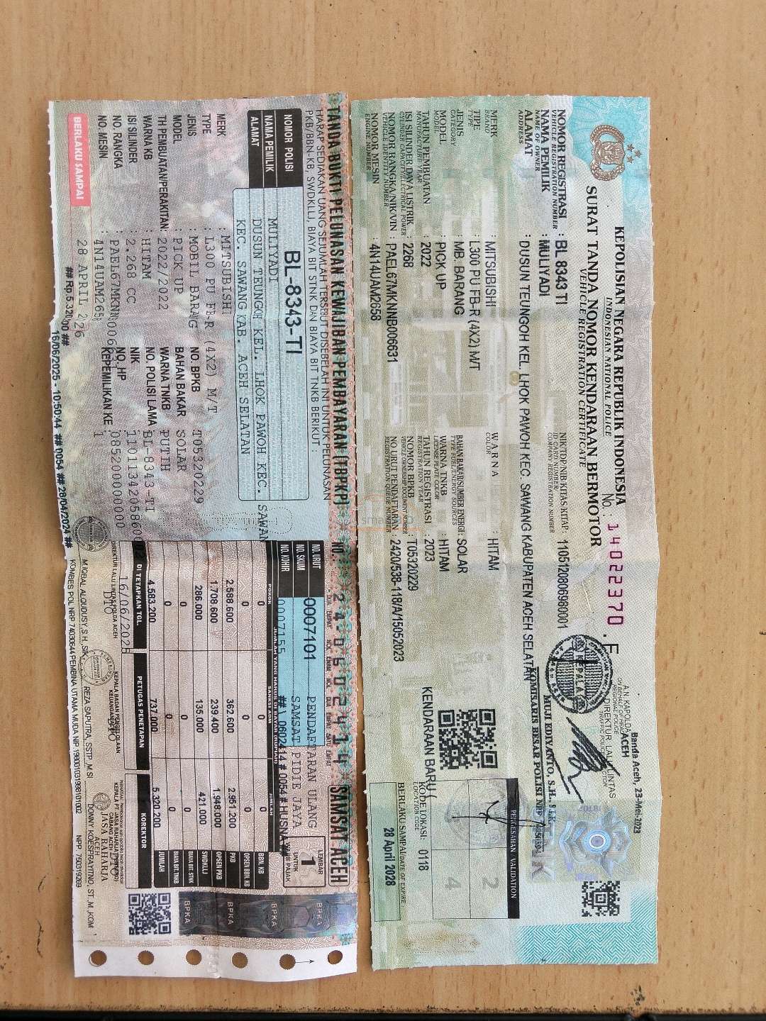 MITSUBISHI COLT L300 PU FB-R