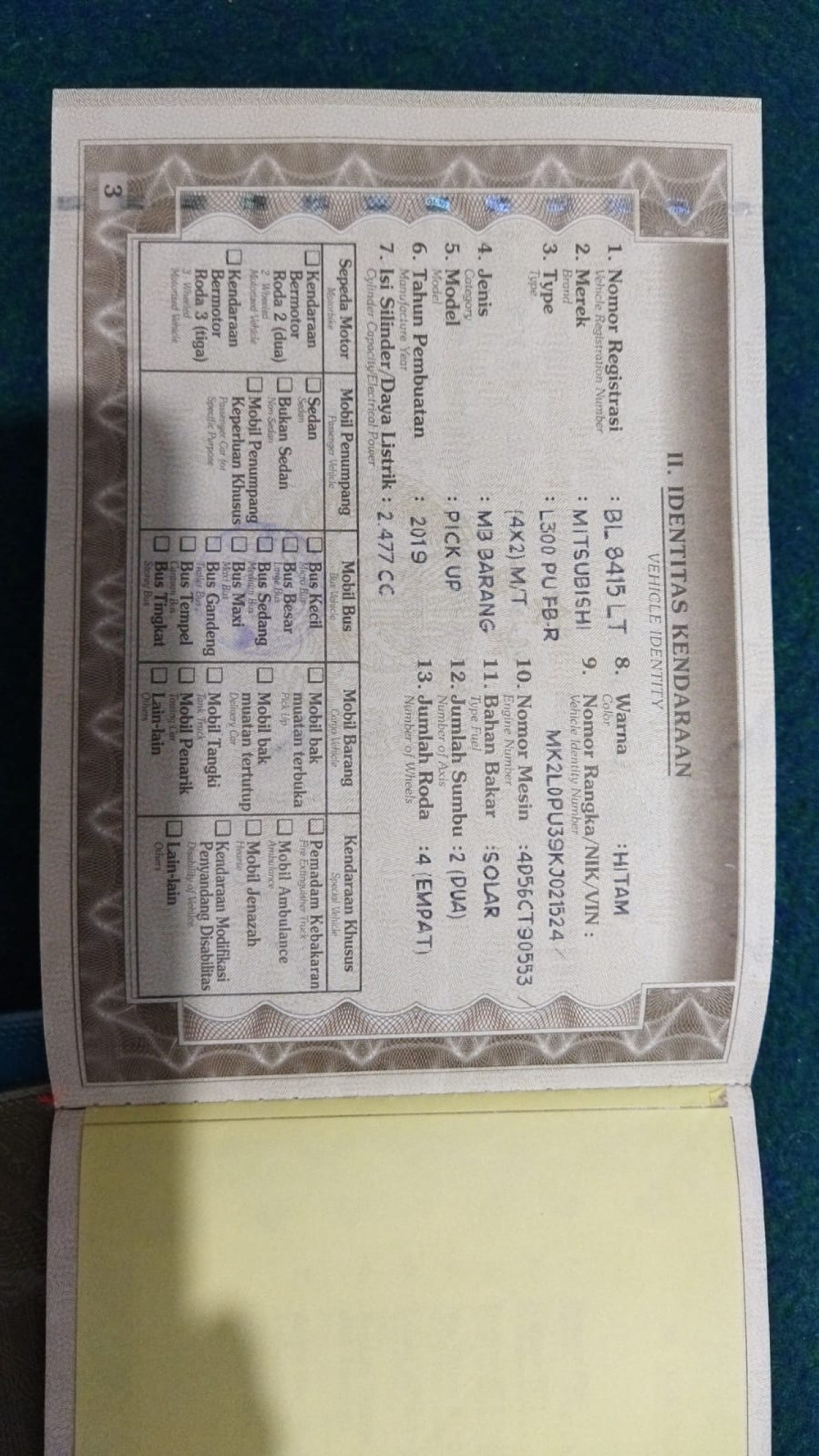 MITSUBISHI  L 300 L300 PU FB-R (4X2)