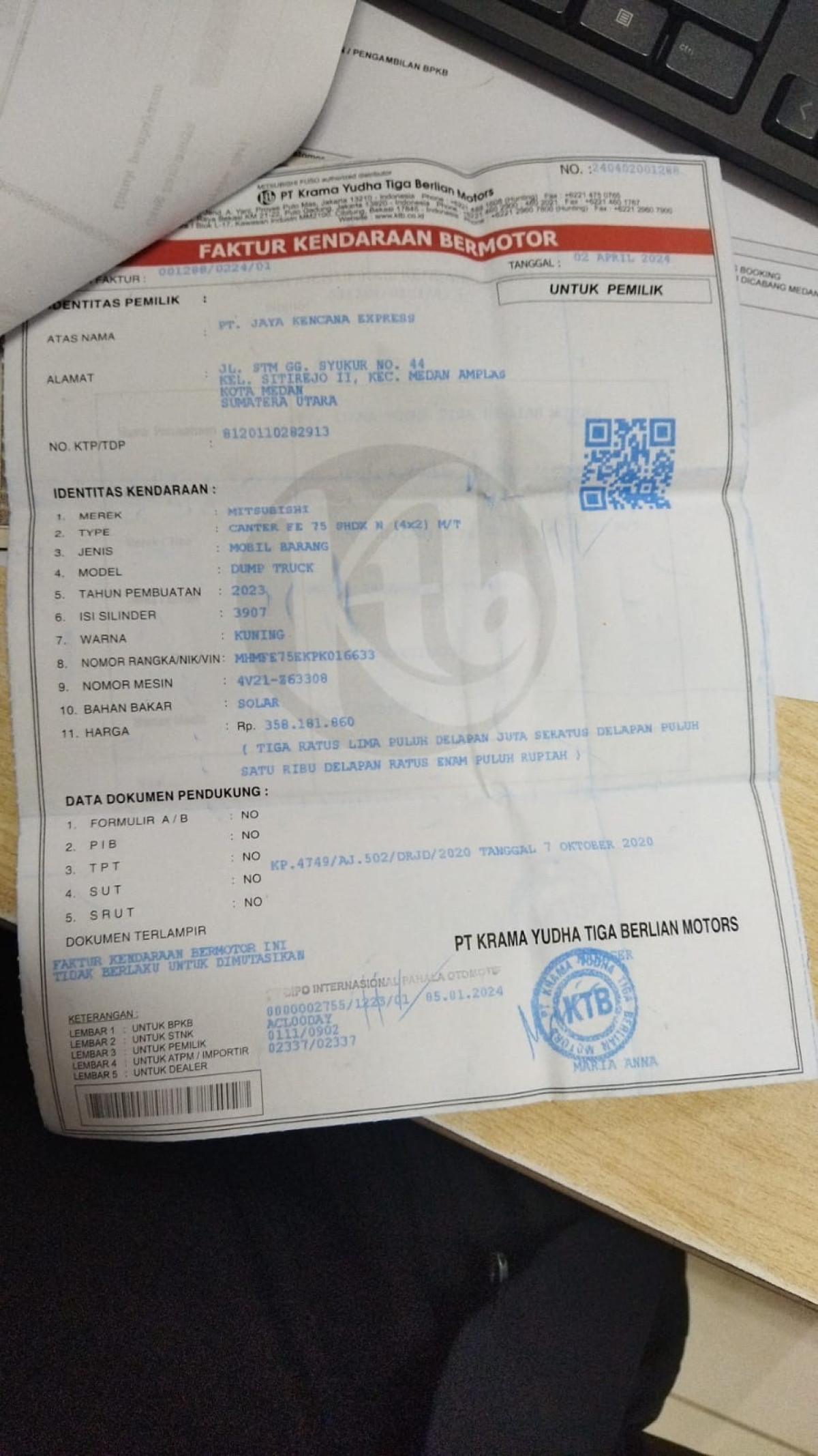 MITSUBISHI  FE-75 SHDX N