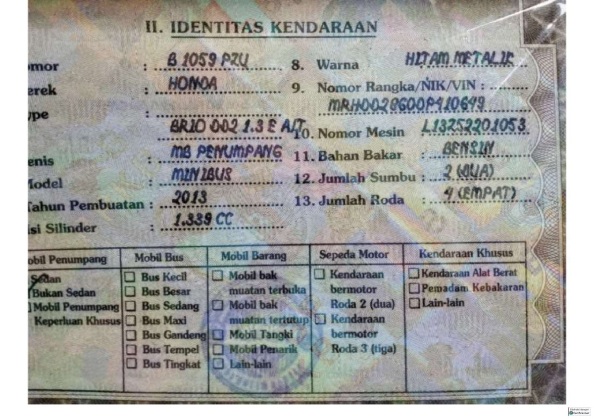 HONDA BRIO DD2 1.3 E