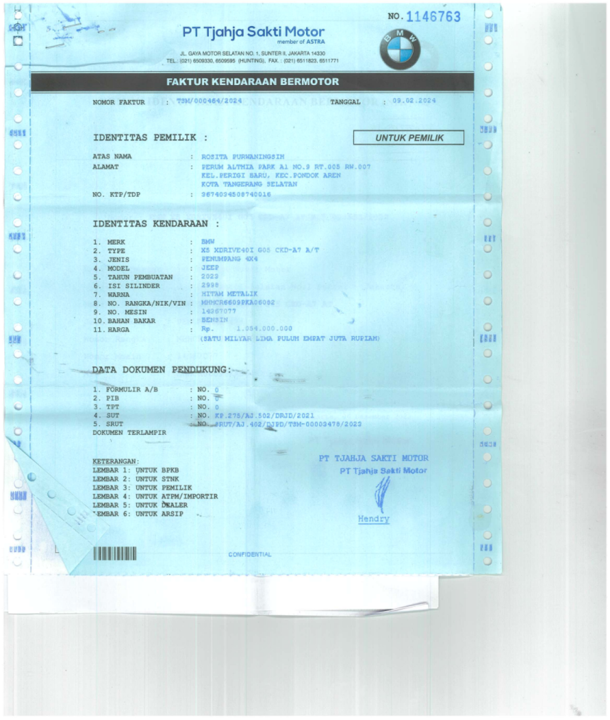 BMW XDRIVE40I G05 CKD-A7