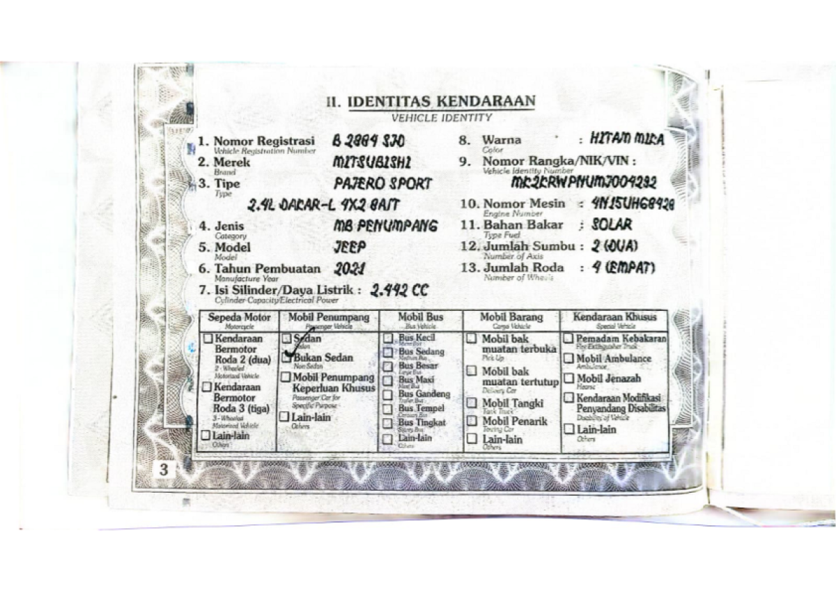 MITSUBISHI PAJERO SPORT 2.4L DAKAR-L (4X2)