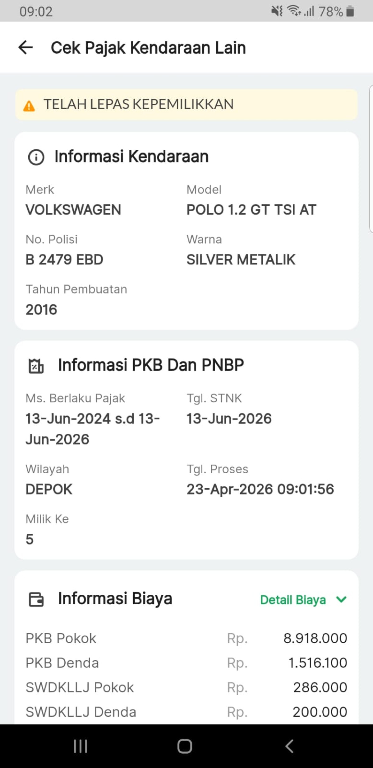 VOLKSWAGEN  POLO 1.2  GT