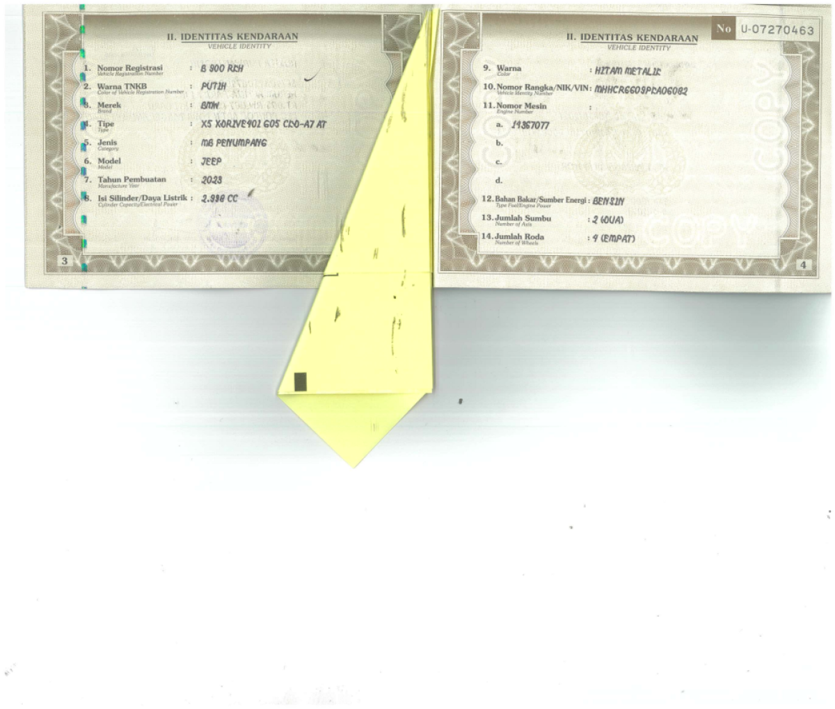 BMW XDRIVE40I G05 CKD-A7