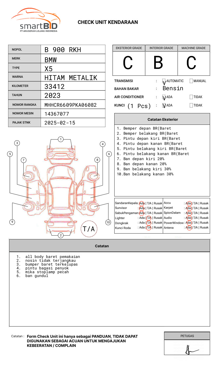 BMW XDRIVE40I G05 CKD-A7