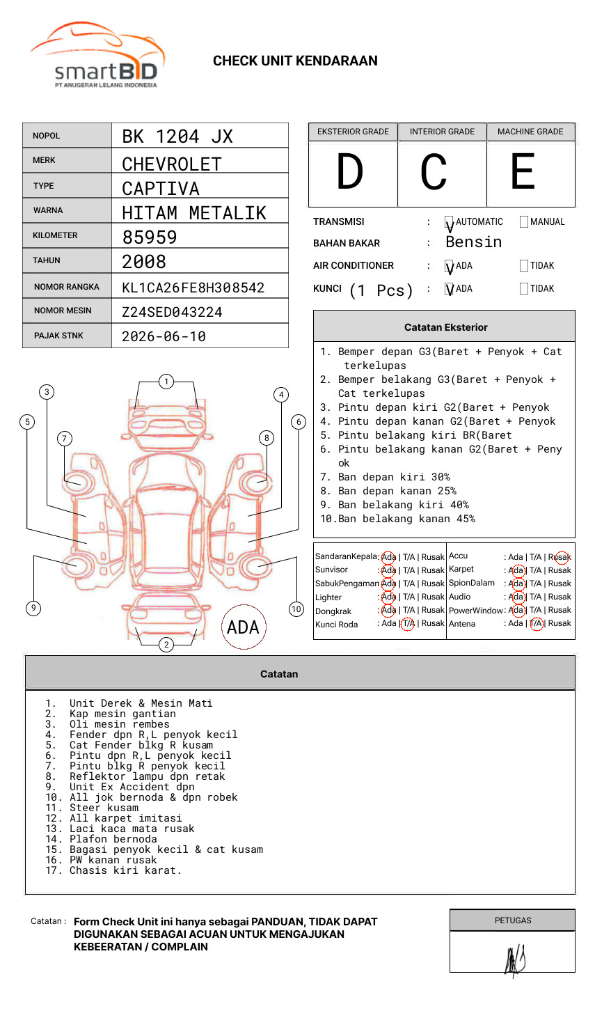 CHEVROLET CAPTIVA 2.4L LT