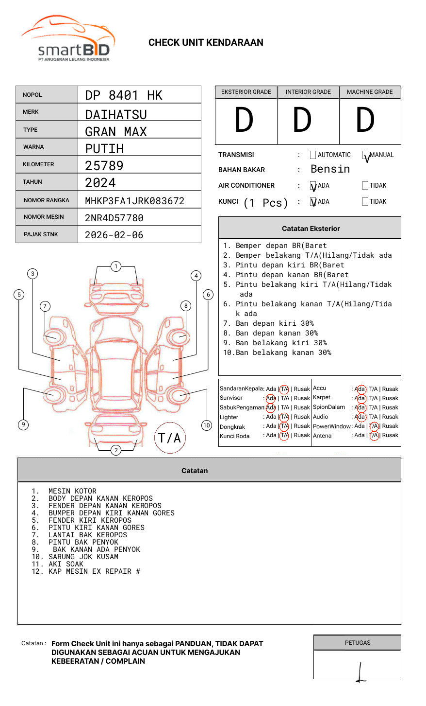 DAIHATSU  GRAN MAX  PICK-UP