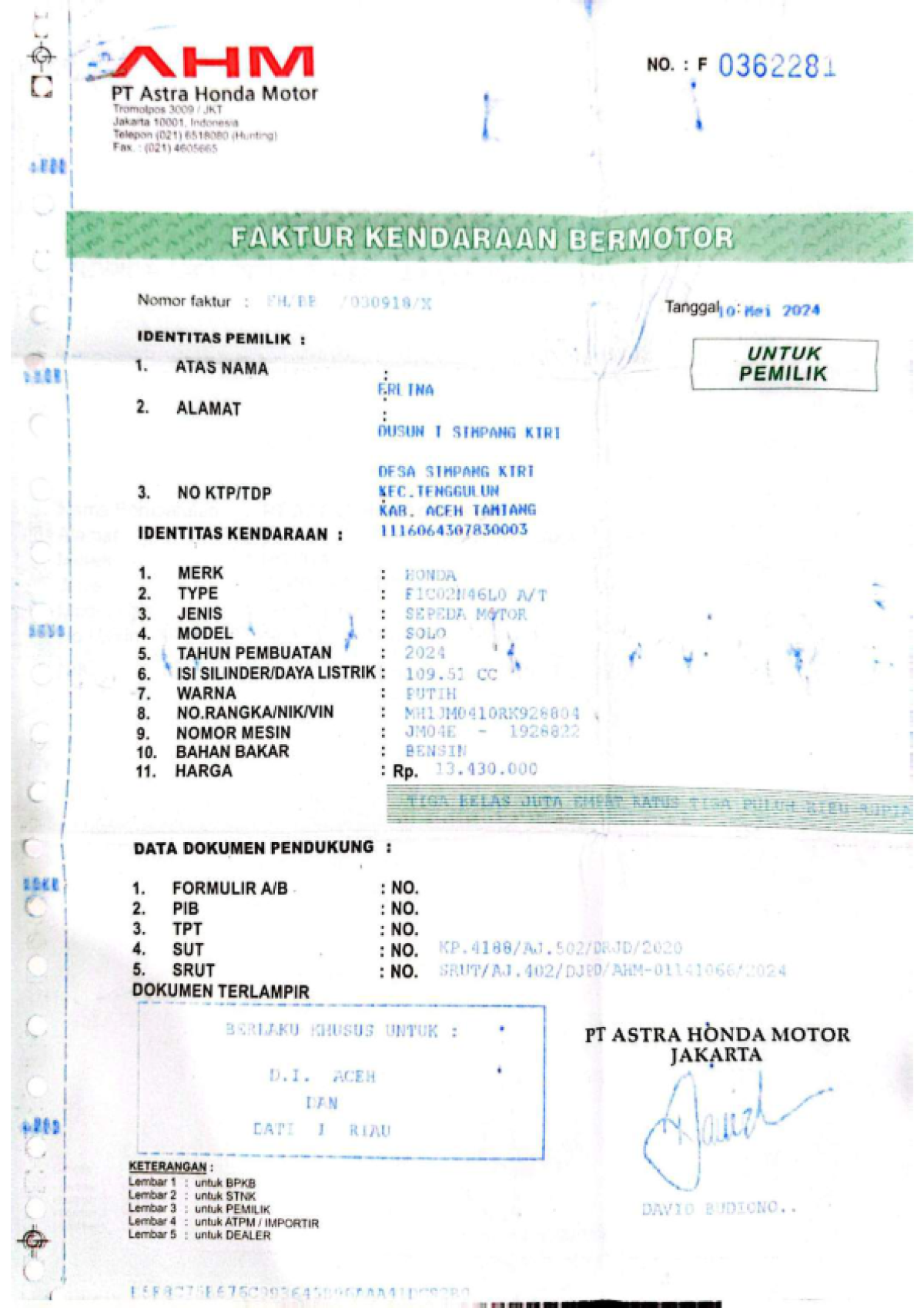 HONDA ALL NEW SCOOPY PRESTIGE STYLISH