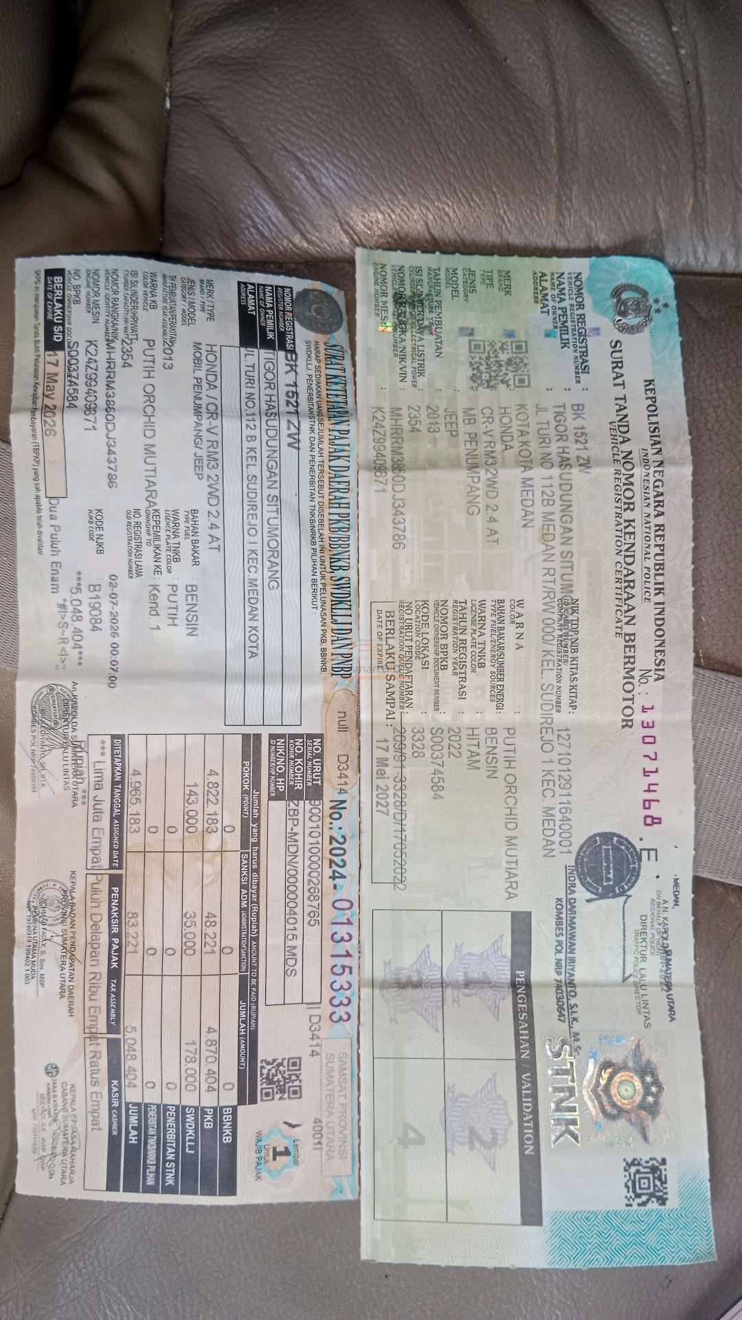 HONDA  CR-V  RM3 2WD 2.4