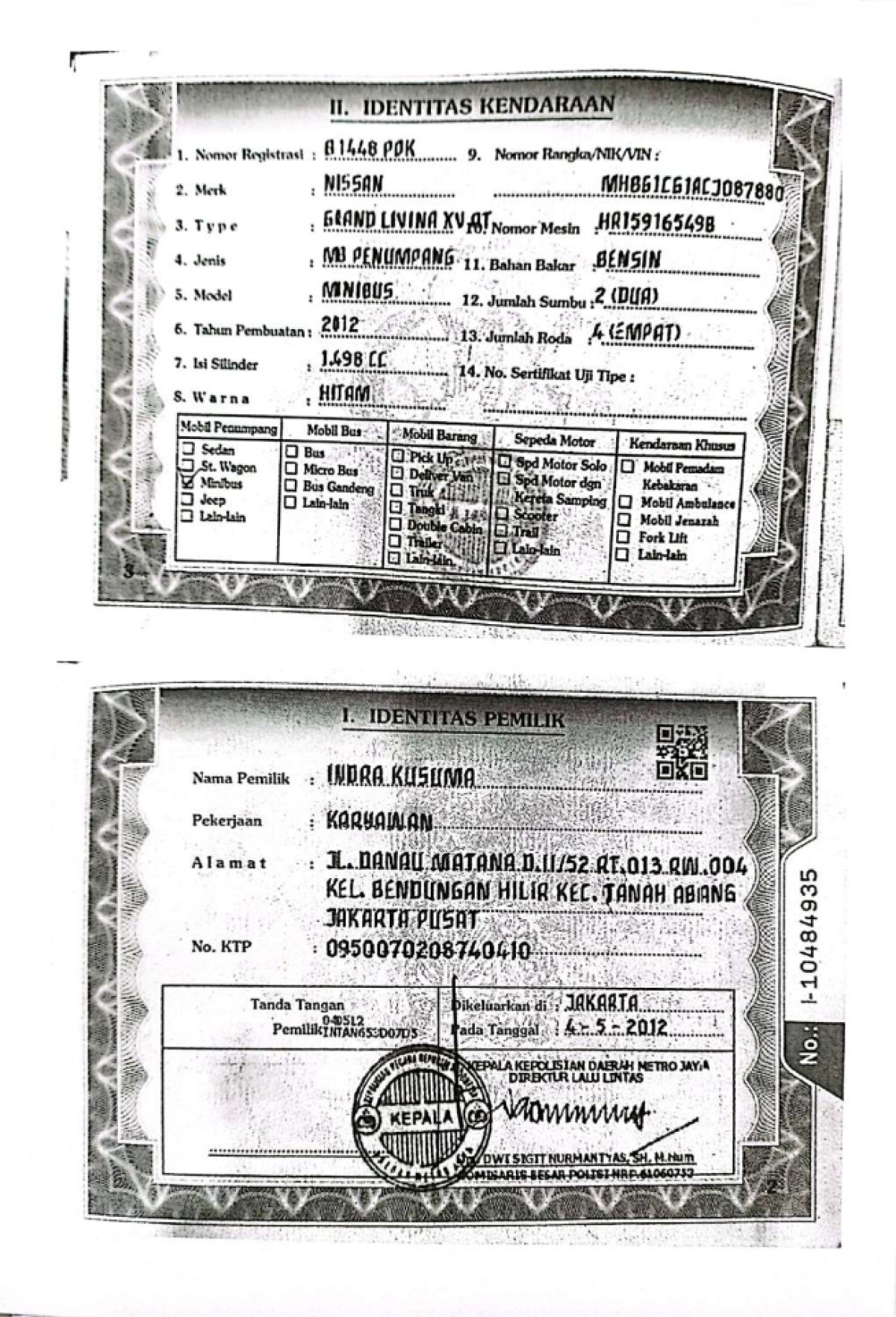 NISSAN GRAND LIVINA XV