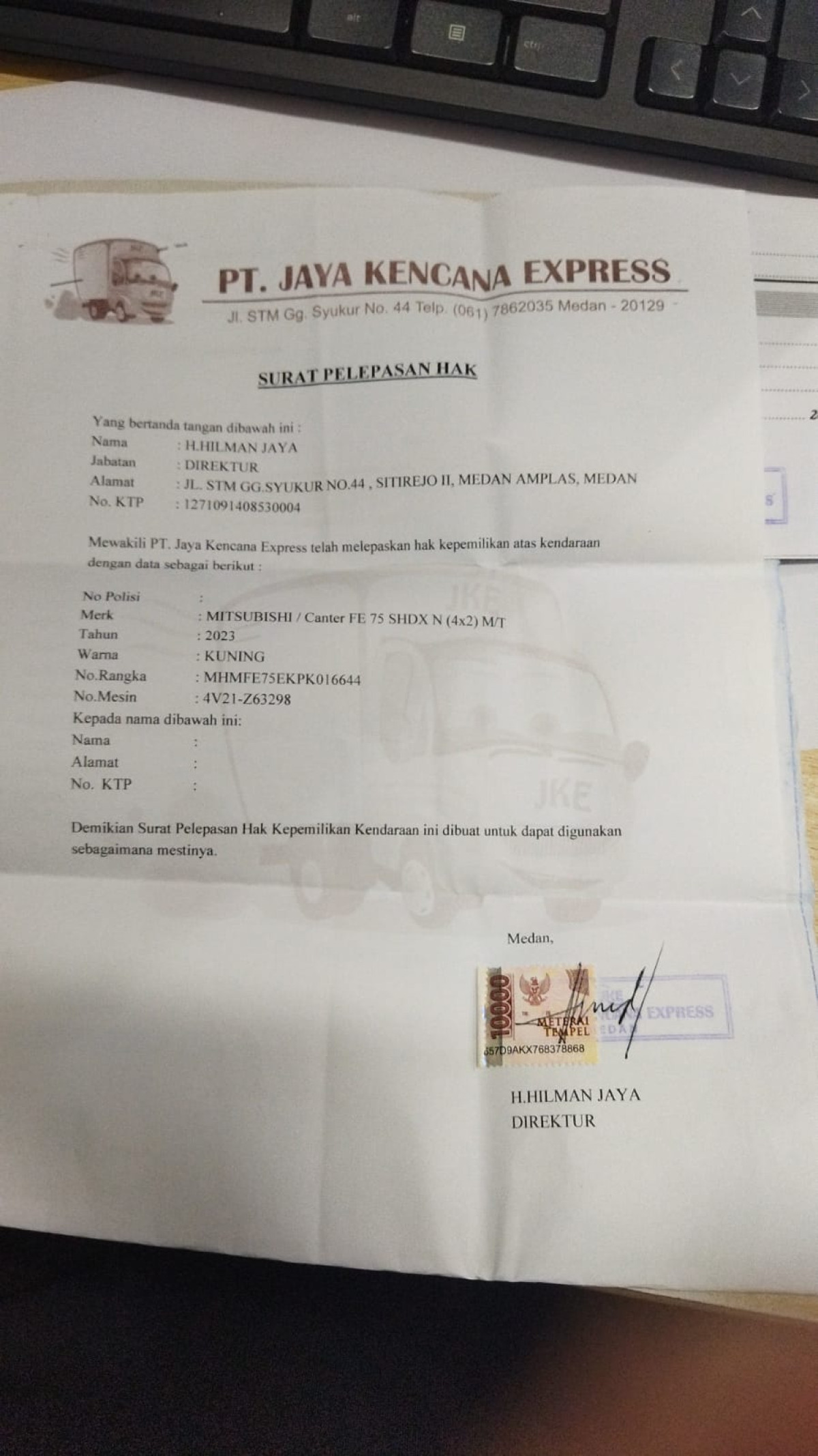 MITSUBISHI  FE-75 SHDX N