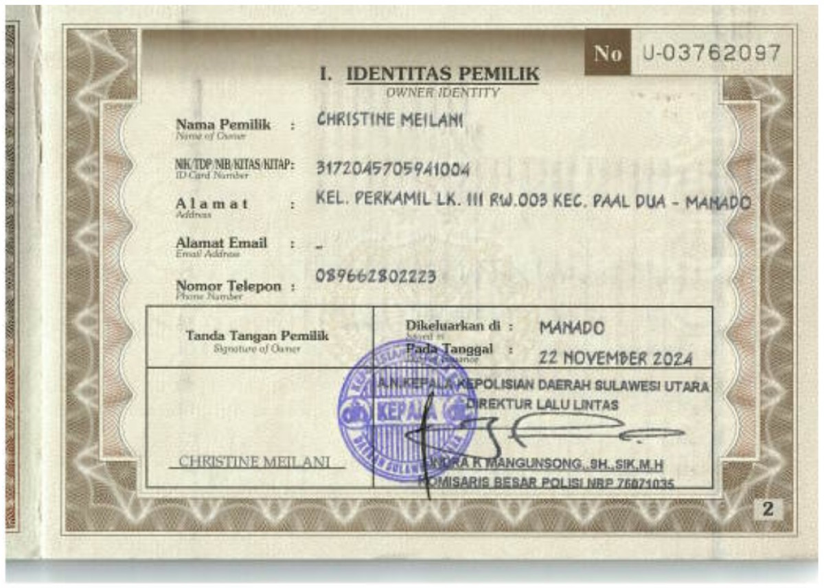 HONDA BR-V DG3 1.5 L E