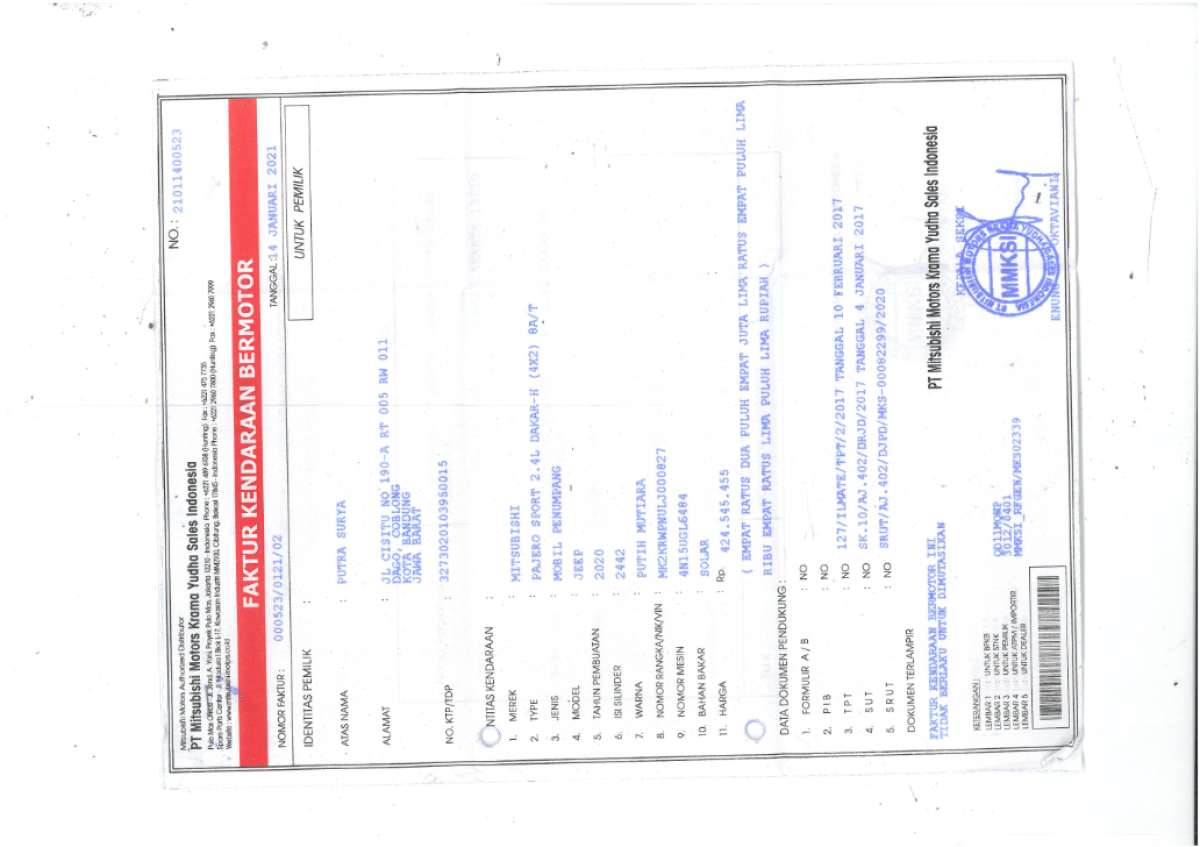 MITSUBISHI PAJERO SPORT DAKAR 2.4 (4x2) AT