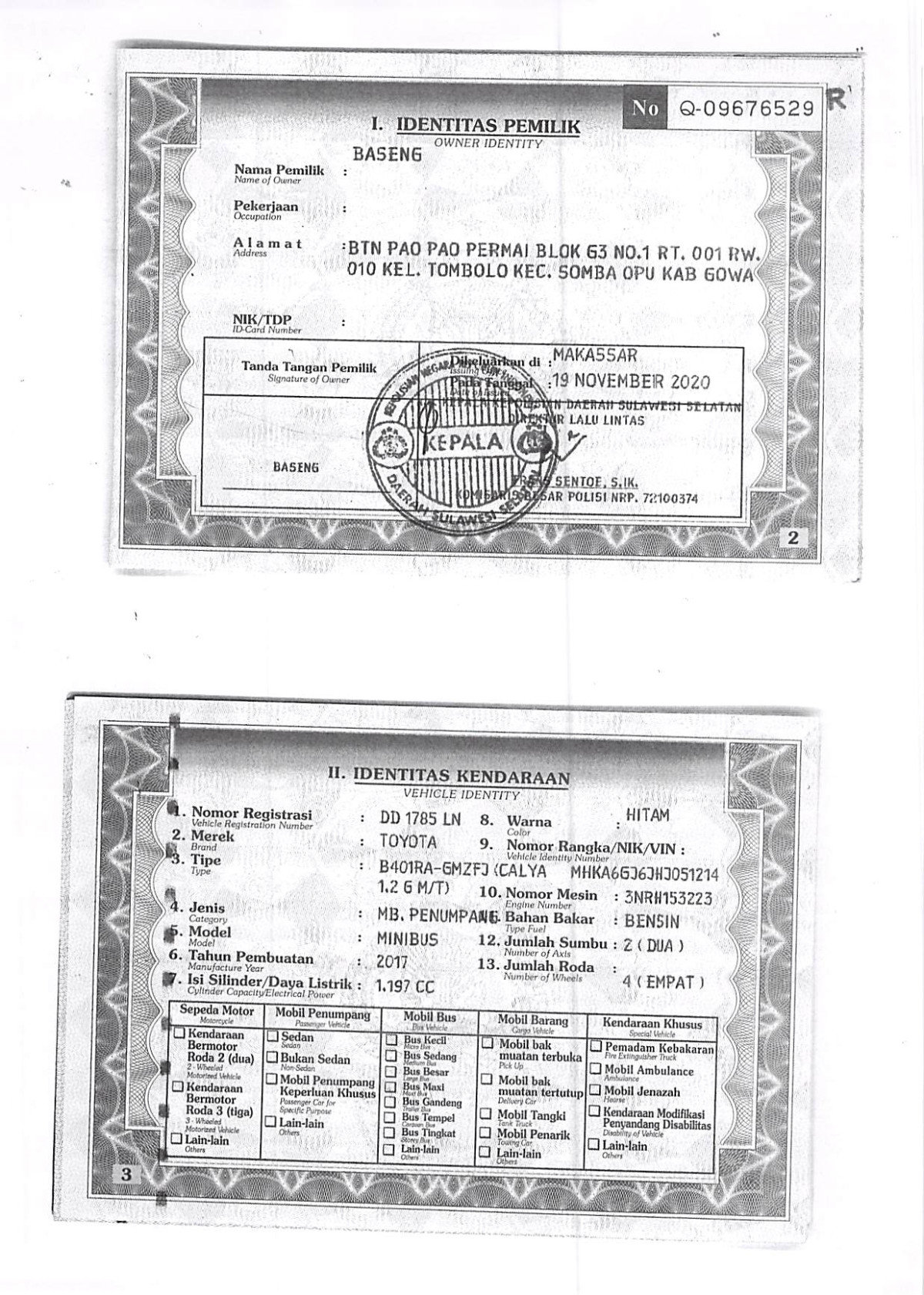 TOYOTA CALYA  1.2 G M/T