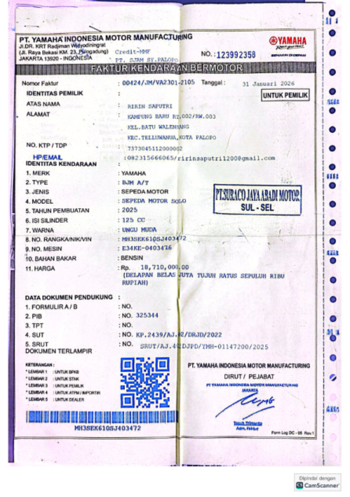 YAMAHA GRAND FILANO NEO HYBRID