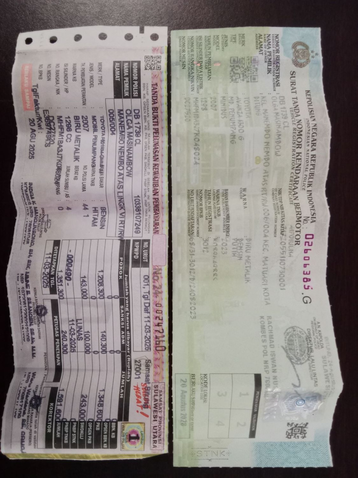 TOYOTA AVANZA  1.3 G