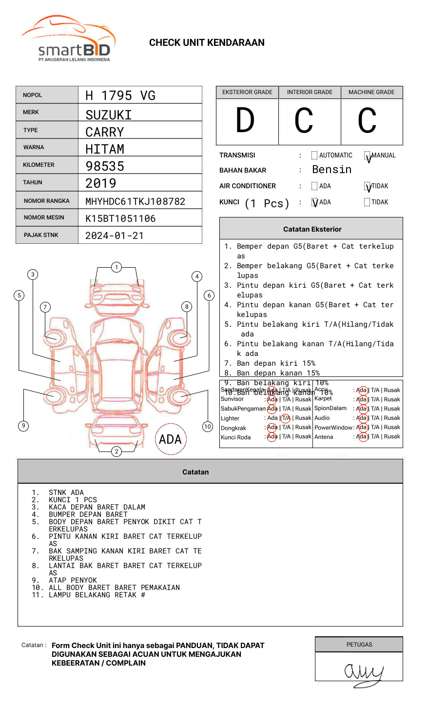 SUZUKI CARRY 1.5 CL PU