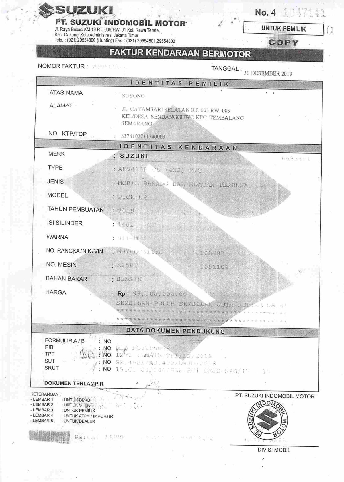 SUZUKI CARRY 1.5 CL PU