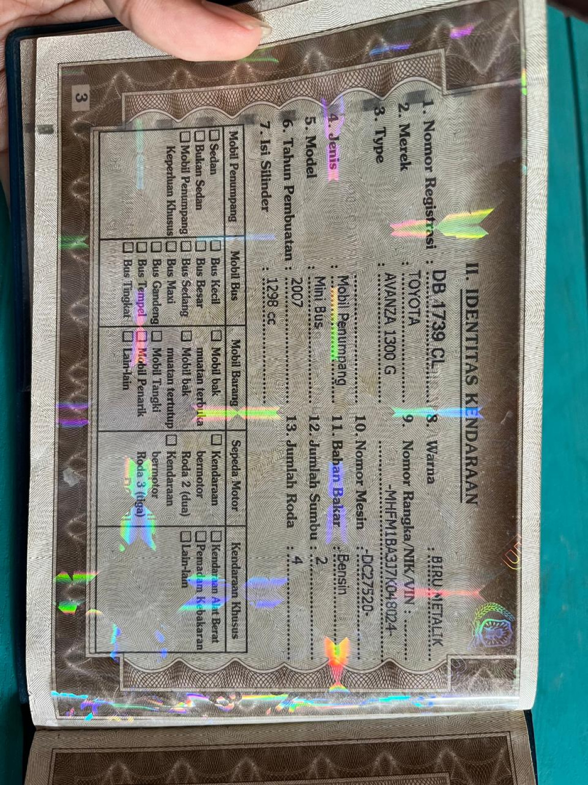 TOYOTA AVANZA  1.3 G