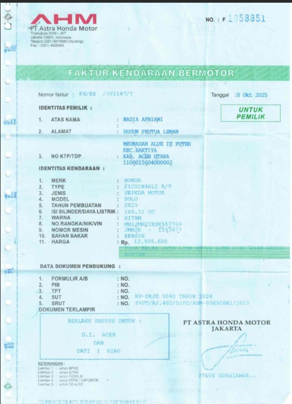 HONDA SCOOPY PRESTIGE