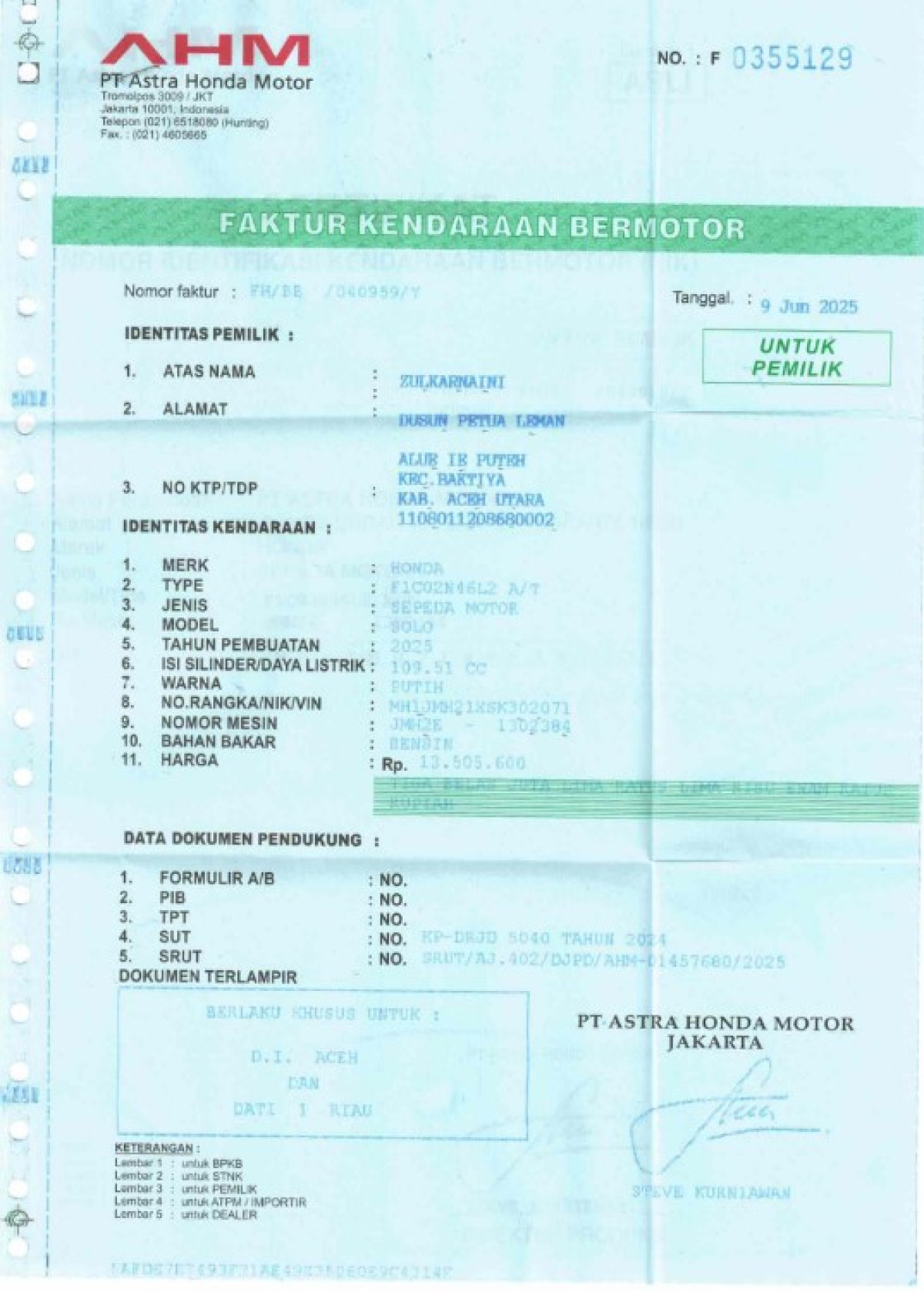 HONDA SCOOPY PRESTIGE