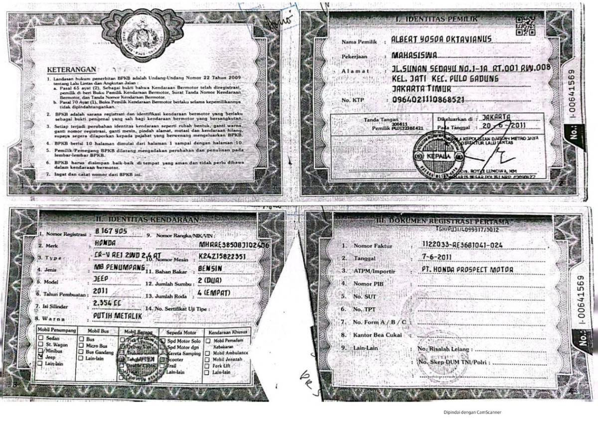 HONDA CR-V RE1 2WD 2.4 A/T