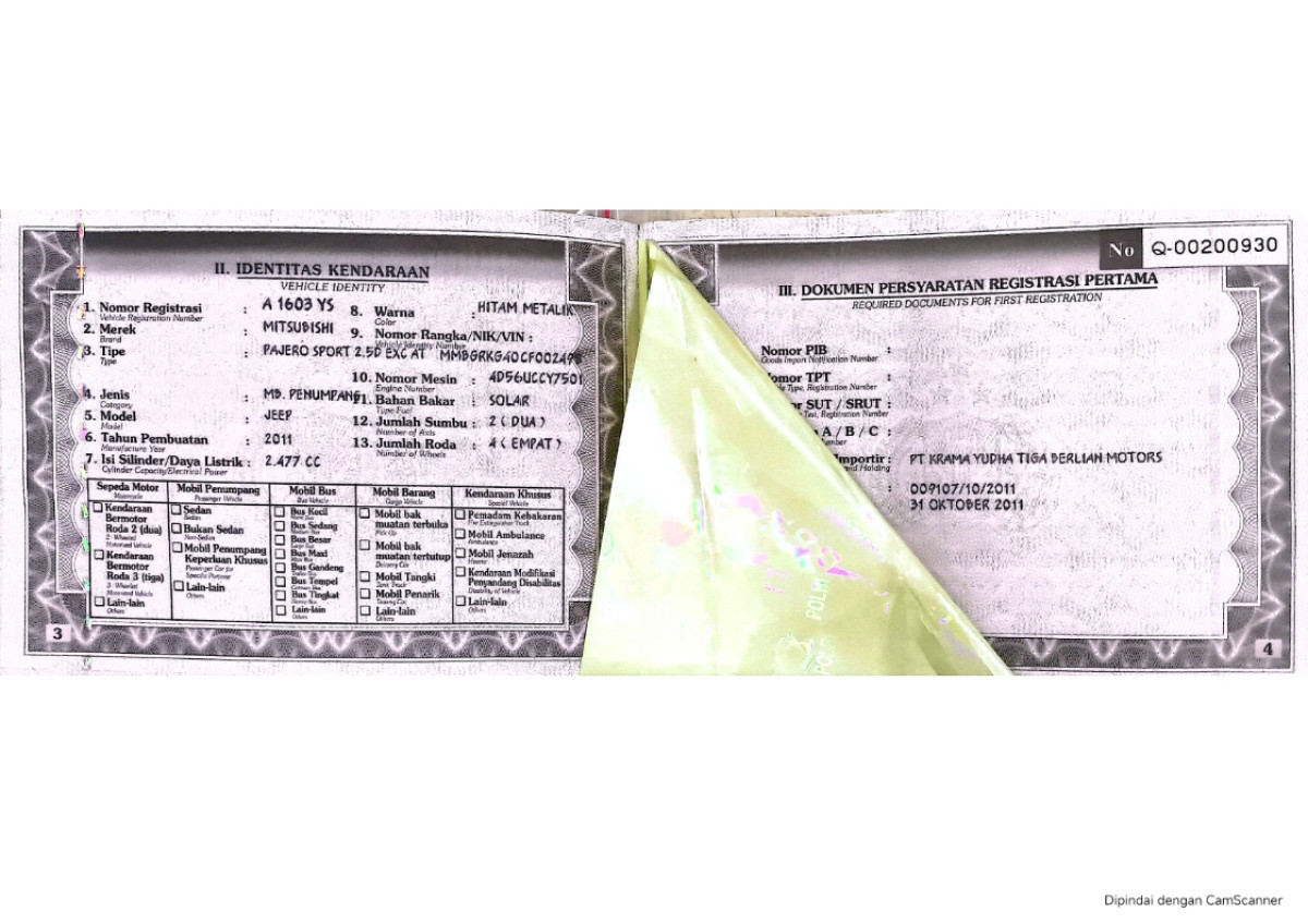 MITSUBISHI PAJERO SPORT 2.5 D EXCEED (4X2)